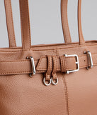 Chic Plus One Buckle Shoulder Bag