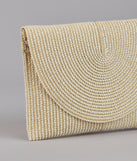 Easy Breezy Straw Clutch Bag