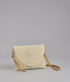 Easy Breezy Straw Clutch Bag