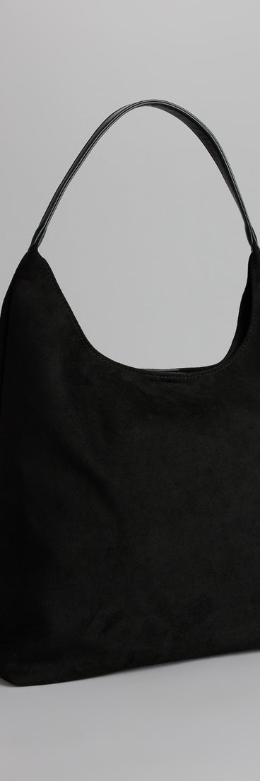 Out And About Faux Suede Tote Bag