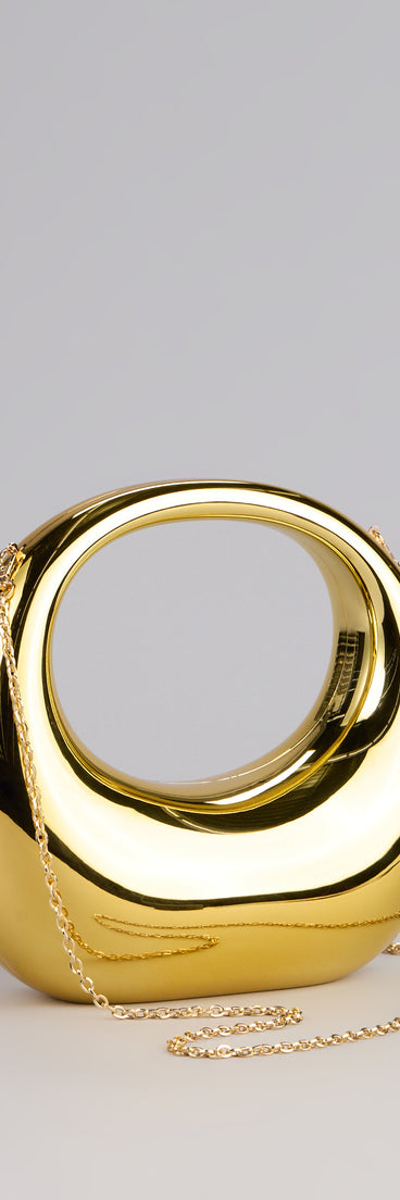 Structured Shine Metallic Bag