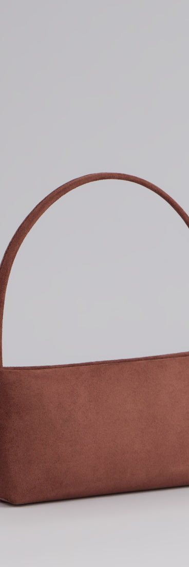 This piece brings trend-right energy to the Carry All Day Faux Suede Shoulder Bag, perfect for fall outfits that stand out.