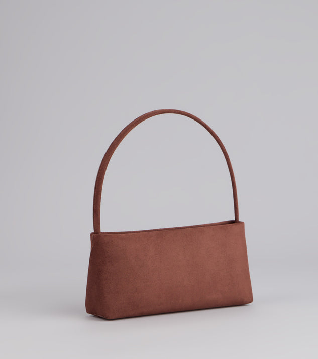 Carry All Day Faux Suede Shoulder Bag