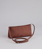 Carry All Day Faux Suede Shoulder Bag
