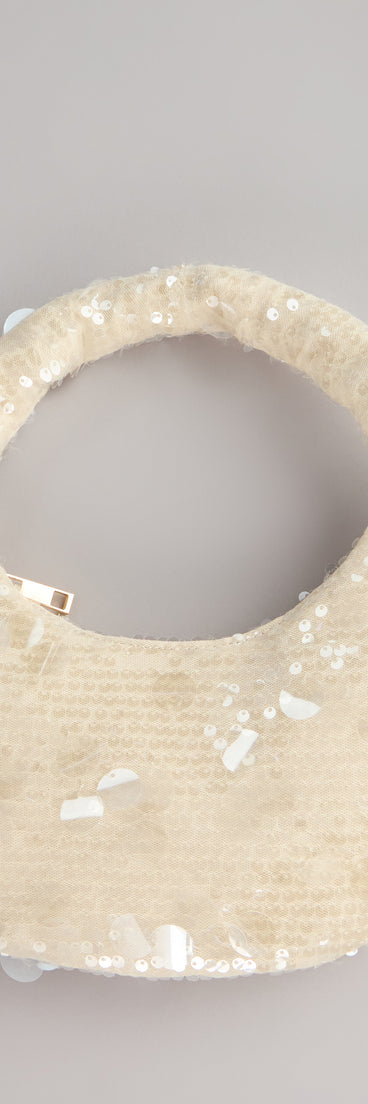 Extra Shine Sequin Shoulder Bag