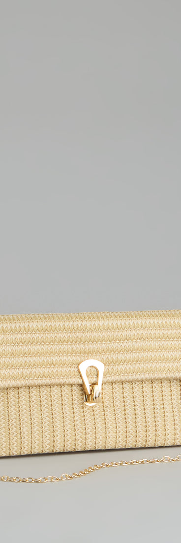 Vacation Mode Straw Clutch