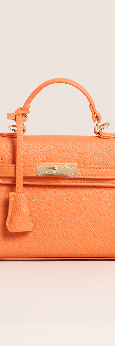 Little Luxe Twist Lock Mini Satchel Bag