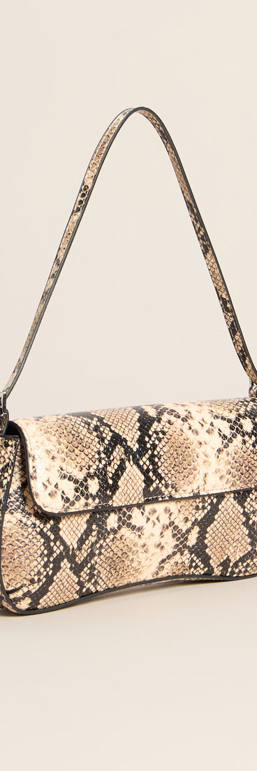 Outfit Maker Snake Print Shoulder Bag