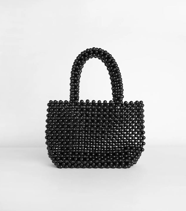 Trendy Beaded Mini Bag