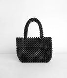 Trendy Beaded Mini Bag