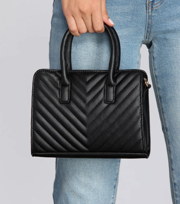 Cross-body Quilted Satchel