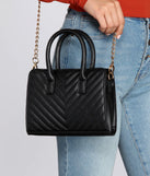 Cross-body Quilted Satchel