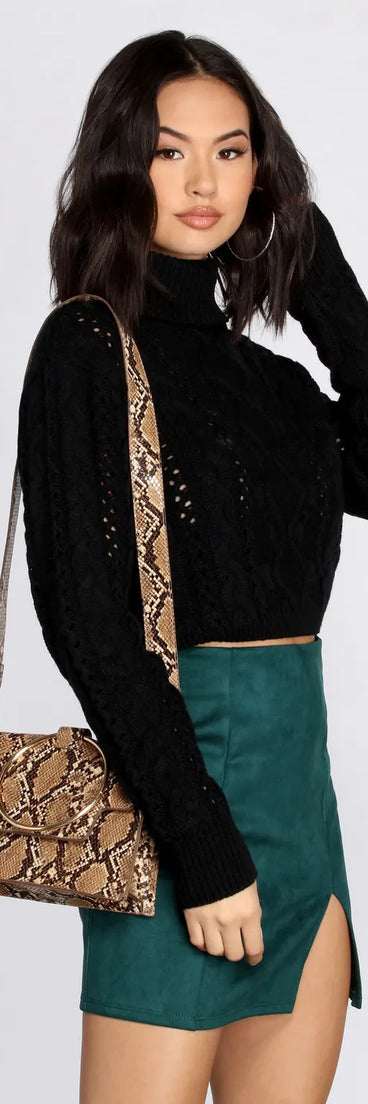 A Snake Print Moment O-Ring Purse