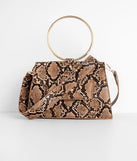 A Snake Print Moment O-Ring Purse