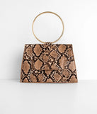 A Snake Print Moment O-Ring Purse