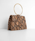 A Snake Print Moment O-Ring Purse