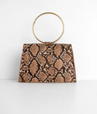 A Snake Print Moment O-Ring Purse