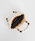 Cancun Vibes Wooden Beaded Mini Purse