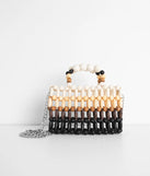 Cancun Vibes Wooden Beaded Mini Purse