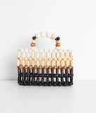 Cancun Vibes Wooden Beaded Mini Purse