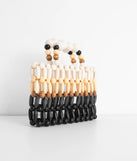 Cancun Vibes Wooden Beaded Mini Purse