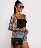 Out All Night Faux Leather Crossbody Purse