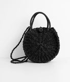 Somewhere Far Away Straw Woven Purse