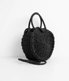 Somewhere Far Away Straw Woven Purse