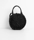 Somewhere Far Away Straw Woven Purse