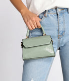 Mini Matte Snake Textured Purse