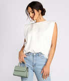 Mini Matte Snake Textured Purse