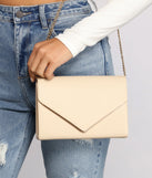 Sleek Sophistication Envelope Crossbody
