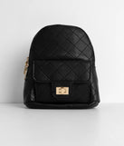 Day To Night Quilted Chain Backpack