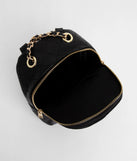 Day To Night Quilted Chain Backpack