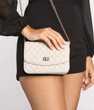 Feeling Fancy Quilted Diamond Crossbody