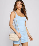 Tassel Detail Quilted Crossbody Bag