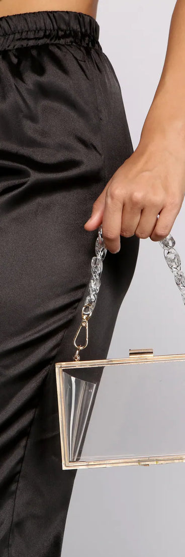 Clearly Chic Box Clutch