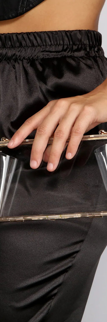 Clearly Chic Box Clutch