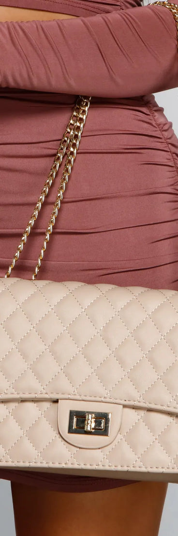 Diamond Girl Quilted Crossbody