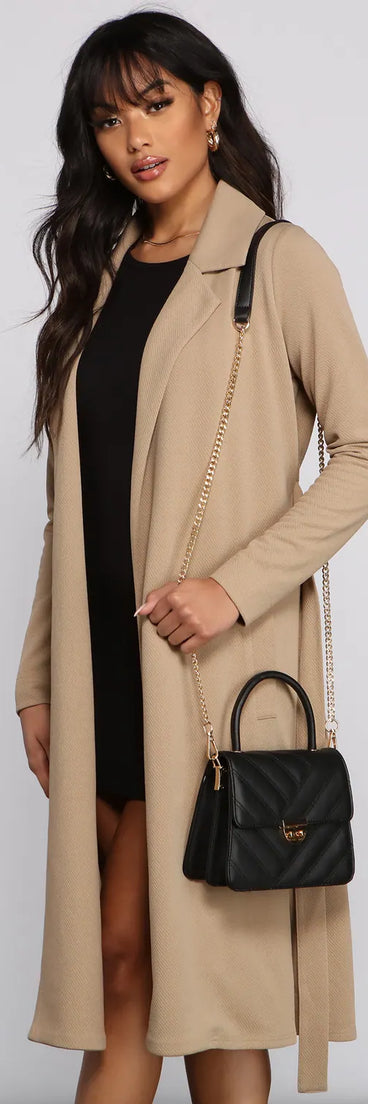 Faux Leather Quilted Mini Purse