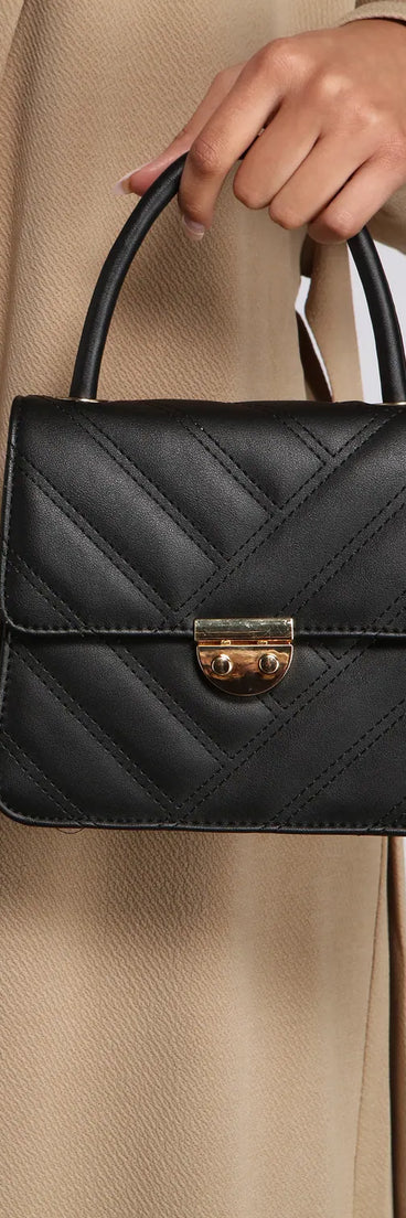 Faux Leather Quilted Mini Purse