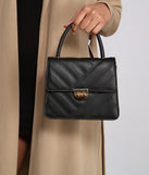 Faux Leather Quilted Mini Purse