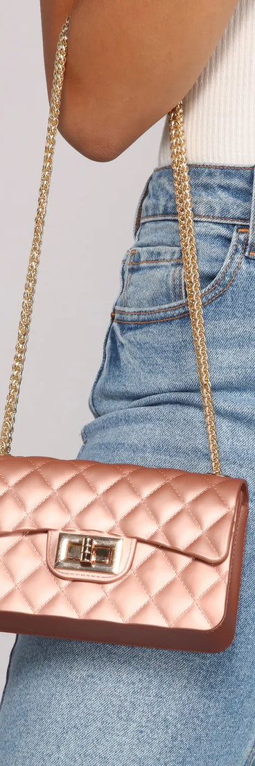 Bring The Glamour Jelly Crossbody Purse