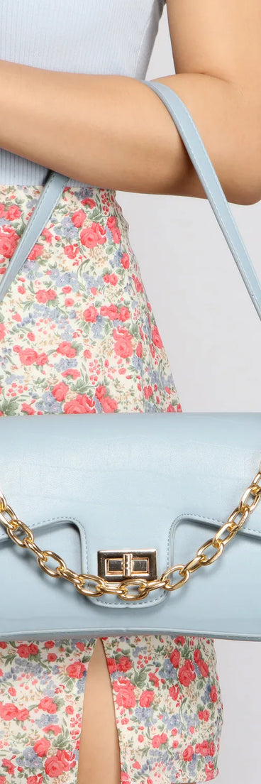 So Loved Faux Leather Shoulder Bag