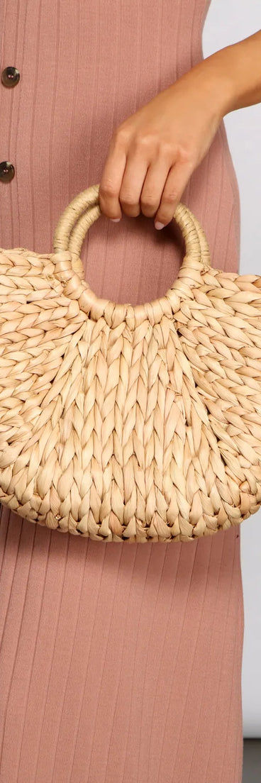 Summer Vibes Straw Tote