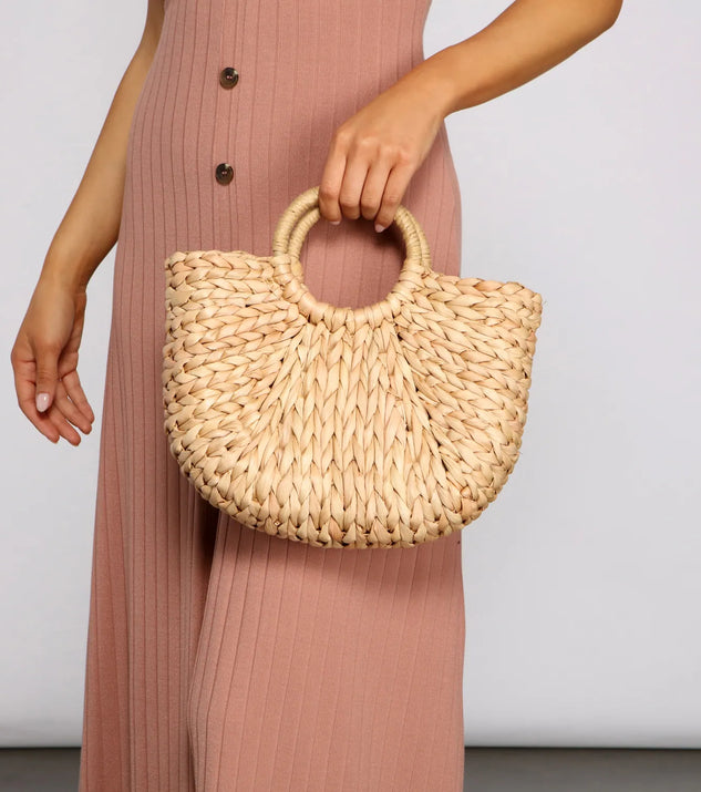 Summer Vibes Straw Tote