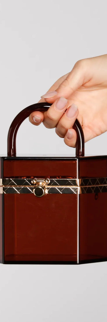 Trend Alert Acrylic Geometric Purse