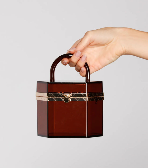 Trend Alert Acrylic Geometric Purse
