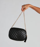 Chic Glamour Quilted Crossbody Purse