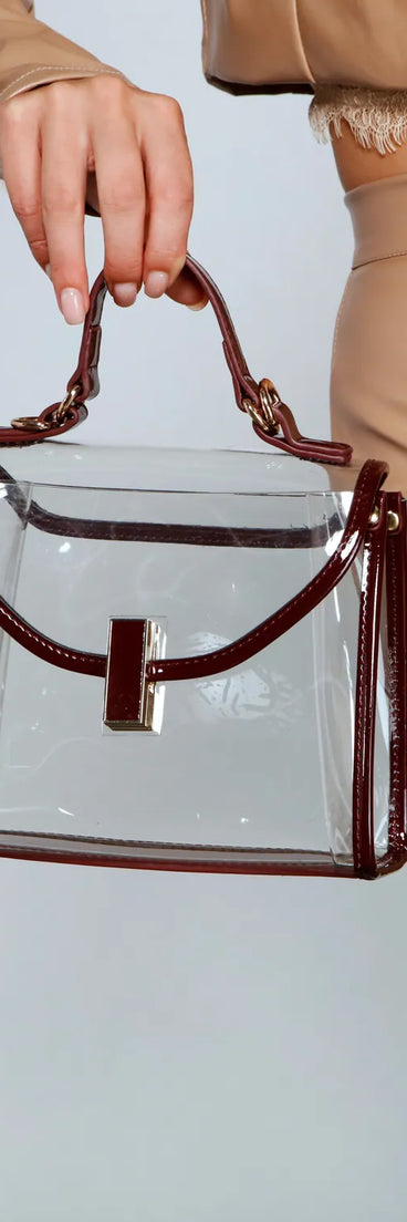 Clear The Way Patent Leather Crossbody